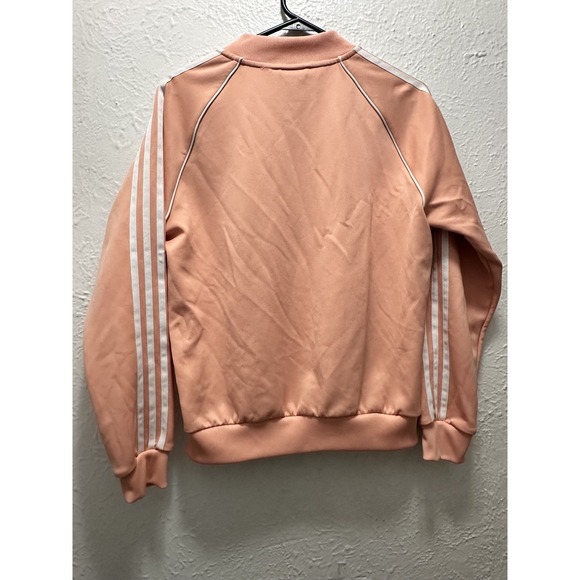 Adidas Originals Women's Pink Iconic Superstar Track Jacket Kids 14 - Picture 3 of 5